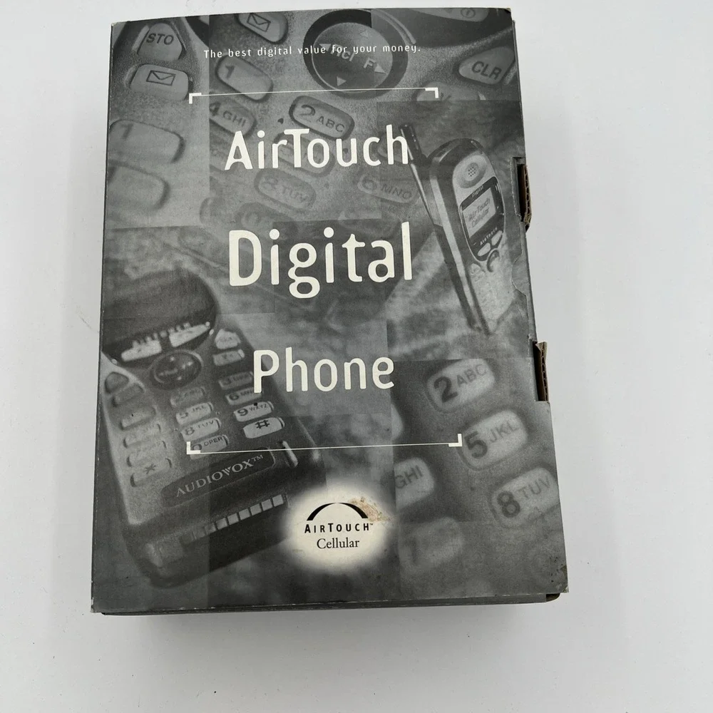 Vintage AirTouch Digital Phone AUDIOVOX CDM 4000AT, Box, Accessories, FREE SHIP